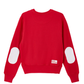 Team Ikuzawa Elbow Patch Crewneck - Red